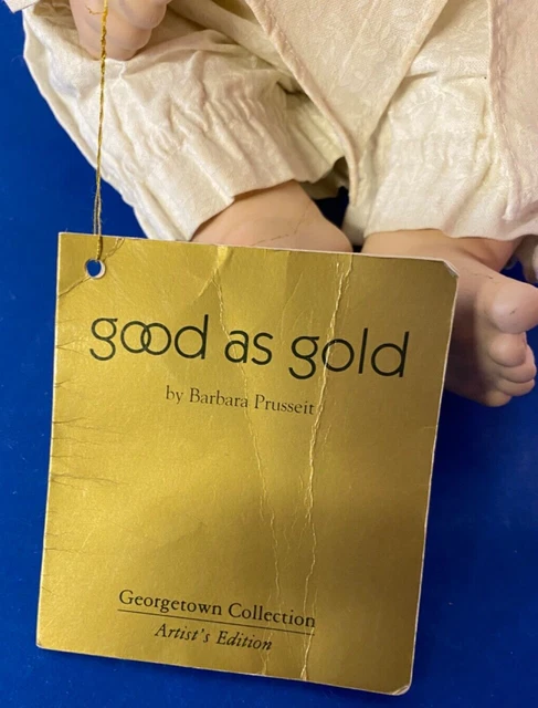 Good As Gold Porcelain Baby Doll Gift From Heaven Collection by Barbara Prusseit 4