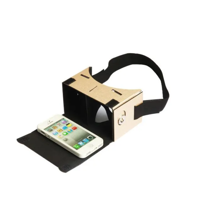 Pu Material VR Google CardBoard  VR Box for Android or iPhone + Mount Strap 3