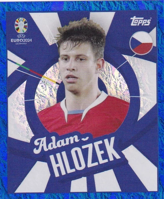 Tomas Soucek Topps Chrome Euro 2024 Auto /75 – Carte Bleue Tchèque
