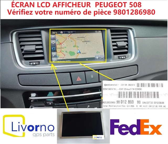 Écran GPS Citroën C4 II (Phase 1) - Réf 9666303080 - Occasion - Bon état