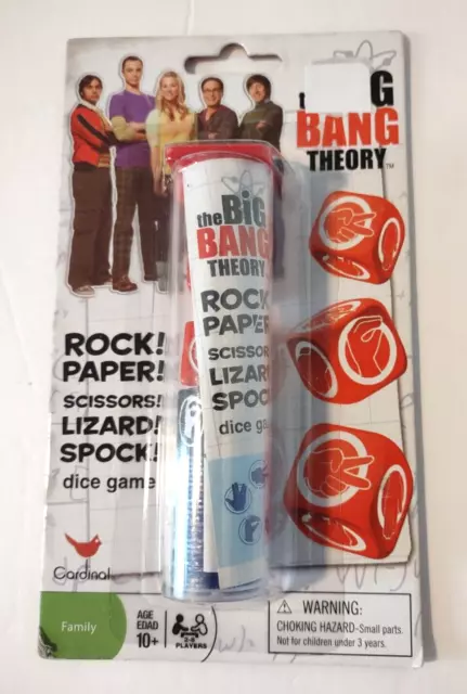 The Big Bang Theory Rock Paper Scissors Lizard Spock Dice Game | Sealed