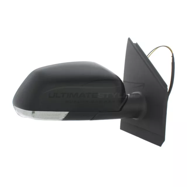 VW Polo Mk4 9N3 2005-2010 Door Wing Mirror Manual Cable Black Drivers Side Right