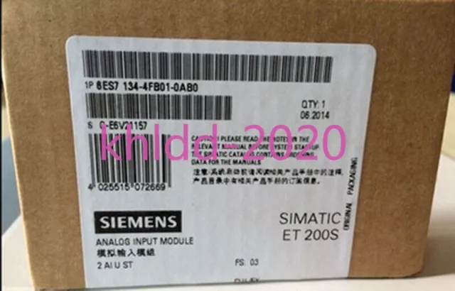 1PC Siemens 6ES7 134-4FB01-0AB0 6ES7134-4FB01-0AB0 Module Analog New In Box