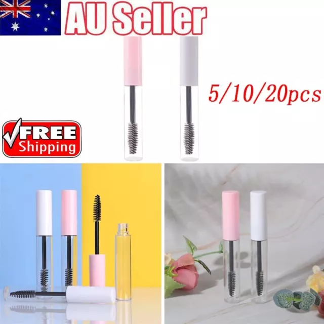 5/10/20 Pcs 10ml Empty Mascara Tube Eyelash Cream Container Bottle Sample Vials