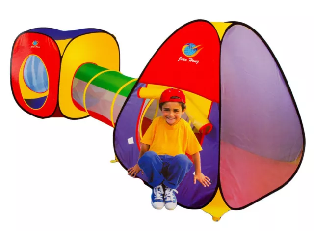 Kids Childrens Baby Pop Up Tent 3 Piece Set Play House & Tunnel Ball Pit 99953