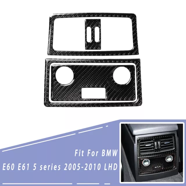 Auto Kohlenstoff Faser Hinten Luft Zustand Entlüftung Dekoration Für BMW 5 E60