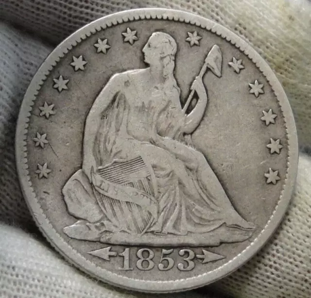 1853 Seated Liberty Half Dollar