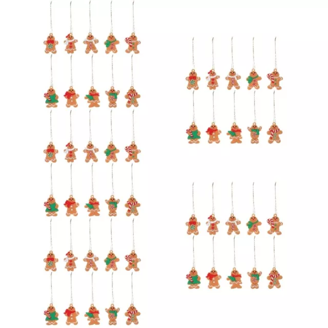 50 piezas Colgante de fiesta Hängeornament Leenkuchenmann decoración navideña