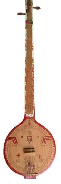 Professionnel Rajasthan Folk Musical Corde Instrument en Bois Chautara Tandura