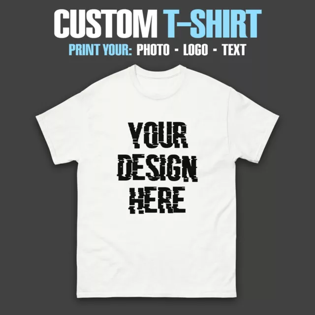 Personalized Custom T-Shirt Customized w/ Photo, Text, Logo DTG on Gildan Shirts