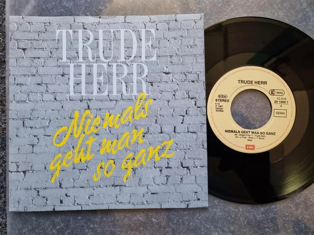 TRUDE HERR - Niemals geht man so ganz 7'' Single EUR 18,99 - PicClick FR