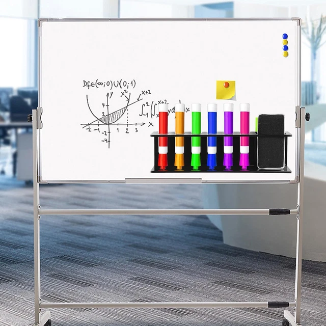 Acryl 6-Loch Stifthalter Lagerregal Dryerase Marker Eraser Organizer