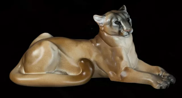 Windstone Editions Tan Cougar Cat Sculpture