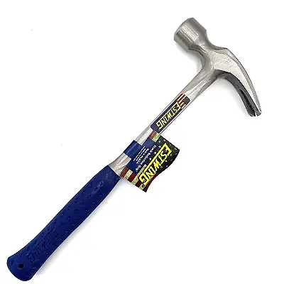 Estwing 22oz Smooth Face Straight Claw Framing Hammer with Vinyl Grip E3/22S