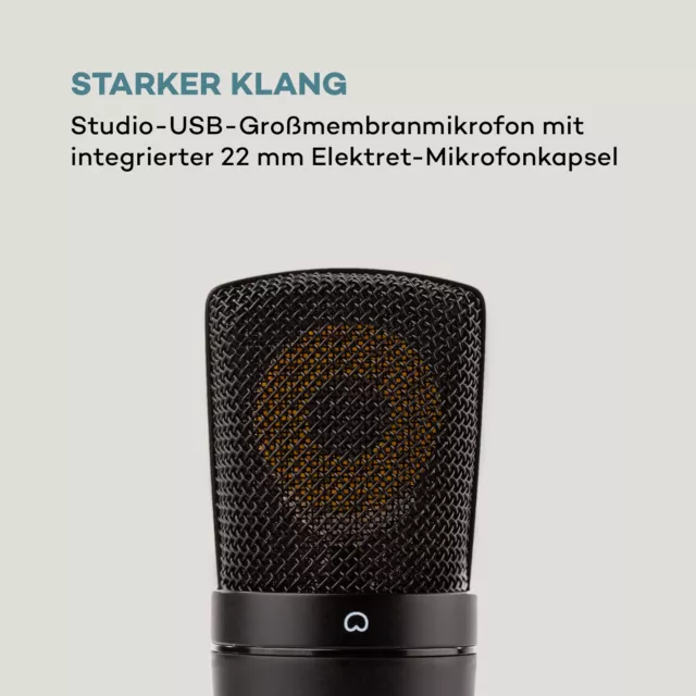 USB Studio Kondensatormikrofon Großmembran MIC Microphone Spinne Recording 3