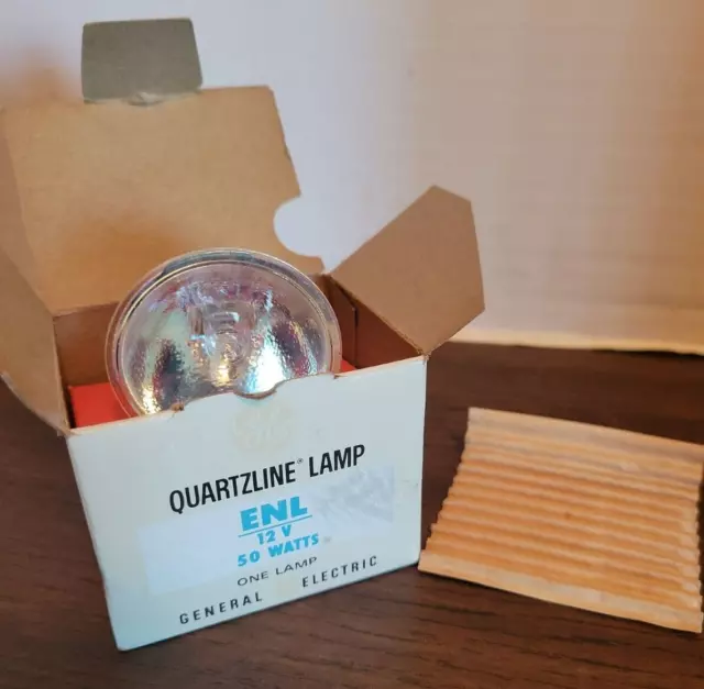 Vintage ENL Projector Lamp 50watts 12volts 50W 12V MR16 2-Pin GX5.3