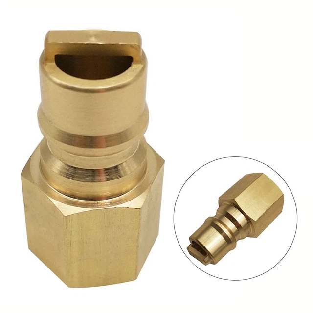 Jeu De Coupleurs Hydrauliques En Laiton à Déconnexion Rapide - Filetage 1 NPT, écrou à Aile, Neuf