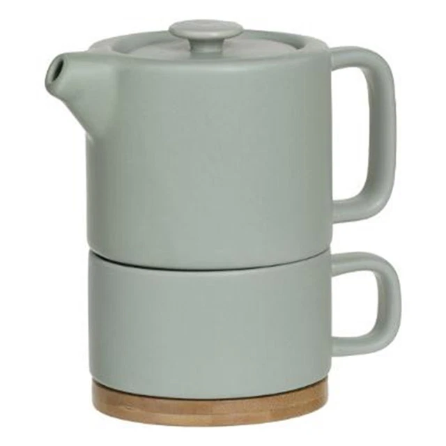 Théière avec Tasse "Nature" 15cm Menthe
