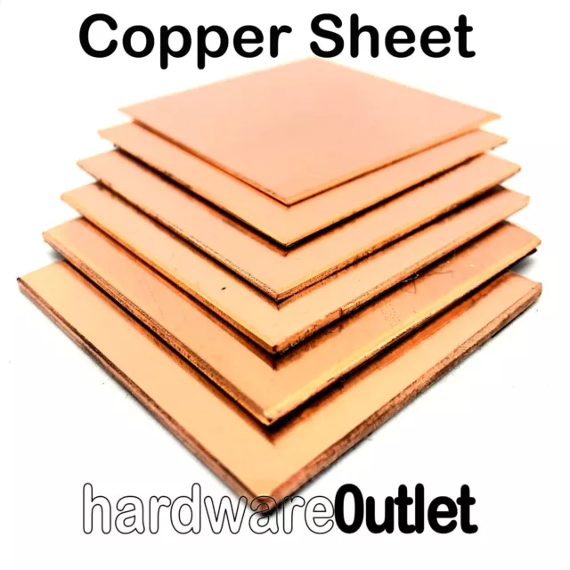 BRASS & COPPER SHEET 0.7 - 3.0 mm Guillotine Cut Sheet Metal & Cutting Service