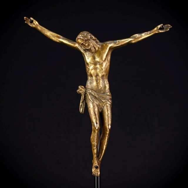 Corpus Cristiana Escultura Jesús Cristo Italiano Bronce Estatua 1500s Antigüedad