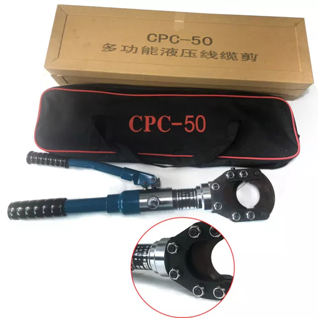 Cesoie idrauliche per cavi taglierina per cavi rame cesoie da separazione 70 kN strumento 50 mm 1*