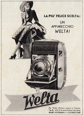 Pubblicità d'epoca Z3762 Macchina fotografica Agfa KARAT 1939 advertising 