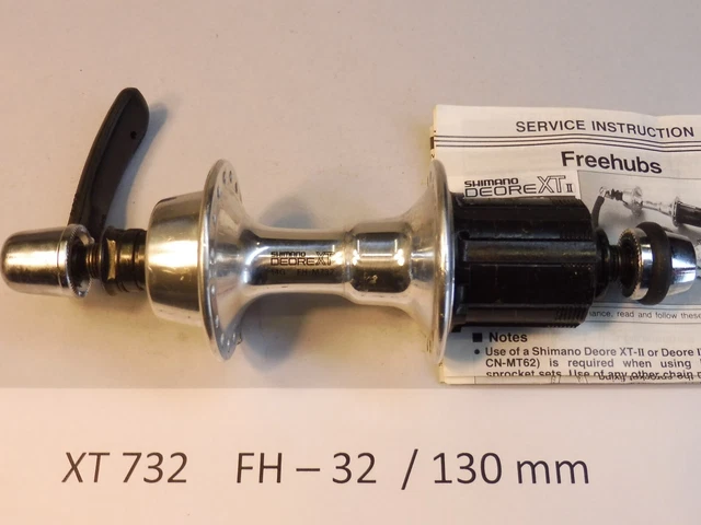 Moyeux Arrière Shimano Deore XT 732 – 7 Vitesses – 32 Trous – NOS VTT