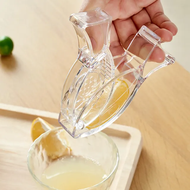 2 un. barra transparente con forma de pez pájaro para exprimidor manual de cocina naranja limón lima