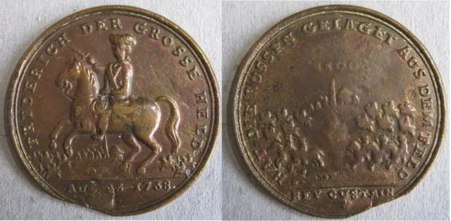 Medaille Prusse Frédéric II Bataille de Zorndorf 1758 Contre les Russes