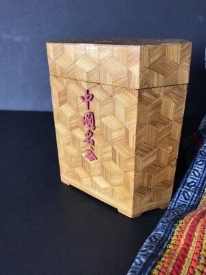 Old Chinese Inlaid Wooden Tea Box …beautiful collection / display / accent piece