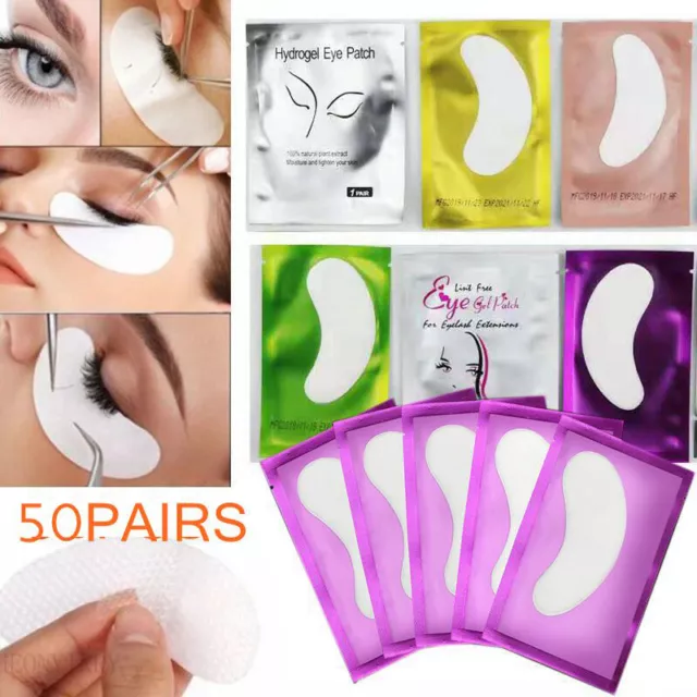 Extensions De Cils Pour Salon 50/100 Paires Coussinets De Gel Sous Les Yeux R