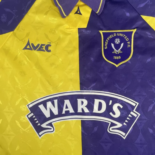 Ultra Rare Original Sheffield United 1995/1996/1997 Away Football Shirt Medium