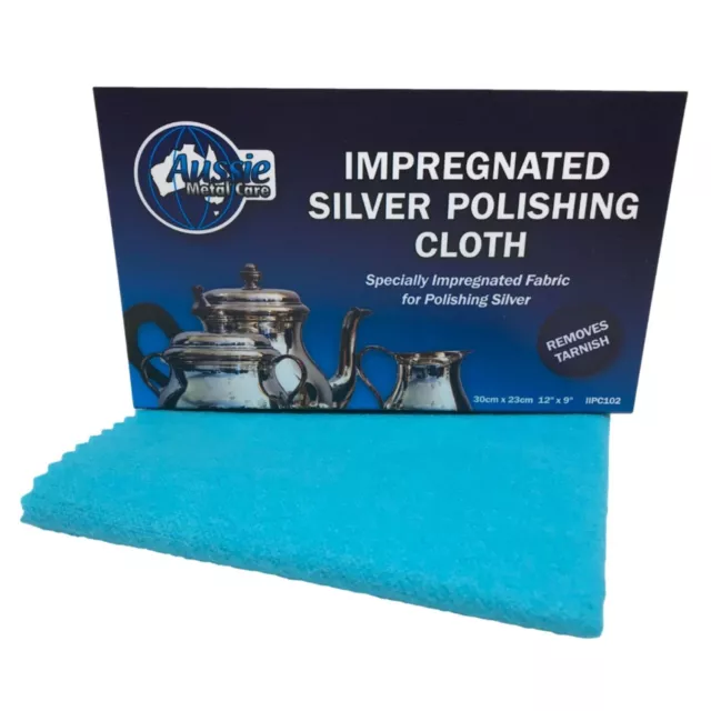 Silver Polishing Cloth Jewellery Cleaning With Anti Tarnish LARGE 30cm x 23cm