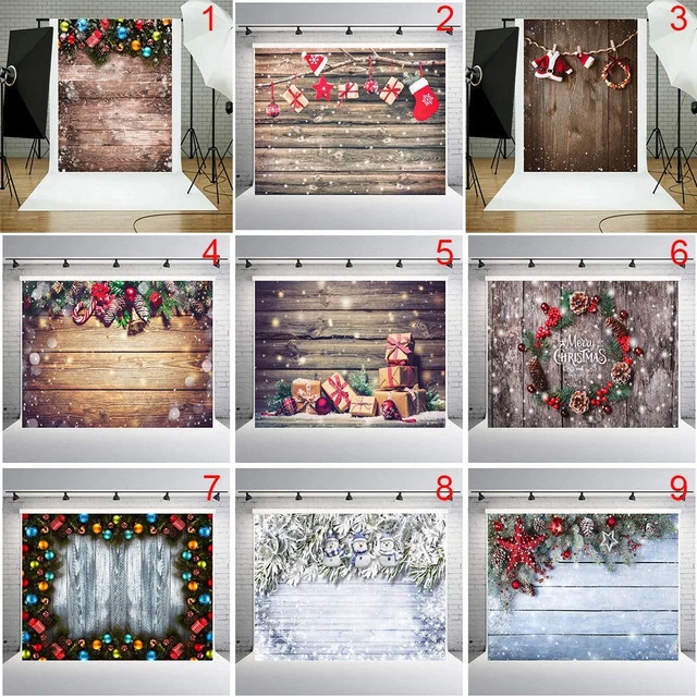 accessoires photo Toiles de fond Tableau de fond de photographie Décor de Noël 3