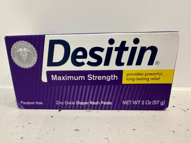 Desitin Maximum Strength Baby Diaper Rash Cream with 40% Zinc Oxide 2oz/57g BNIB