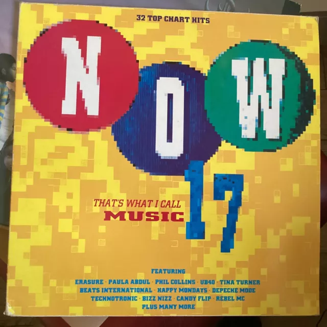 Now That's What I Call Music 17 Double LP Vinyl Record Album 1990