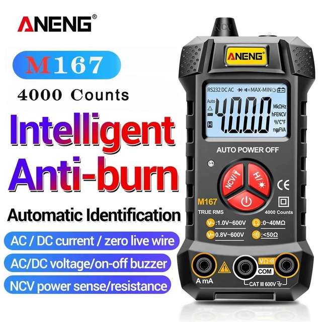 True Rms Voltage VOLTAGE TESTER TRUE RMS Digital Profesional Meter Digital Mini Smart ...