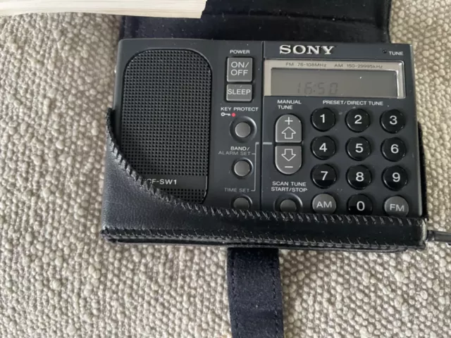 Sony ICF-SW1 Radio Weltempfänger - inkl. orig. Ledertasche