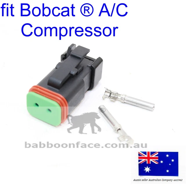 FOR BOBCAT AC Compressor Female Terminals Housing wiring plug 7279629 ...