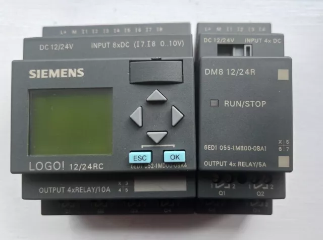 Logotipo De Siemens 6Ed1 052-1Md00-0Ba4 / 6Ed1 055-1Mb00-0Ba1 12/24Rc