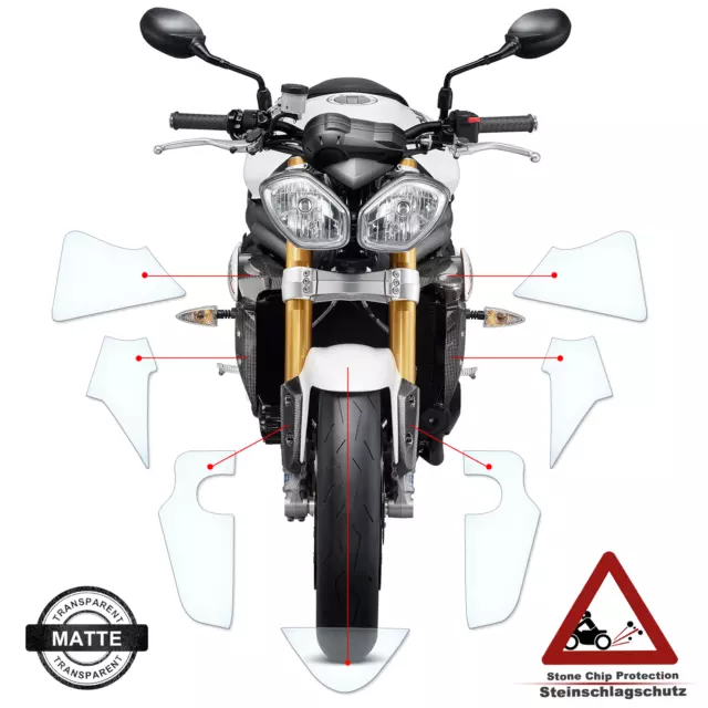 Lackschutzfolie passend für Triumph Street Triple 675 2013-2016 matt