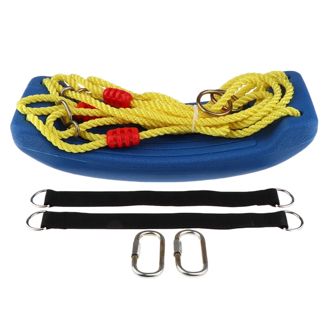 Plastic Swing Seat with Rope Set Indoor Outdoor Playground Sport Fitness Toy