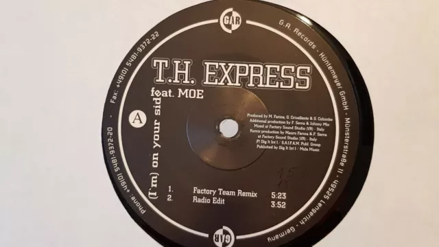 Maxi 12" Vinyl * TH Express feat Moe - I`m on your side