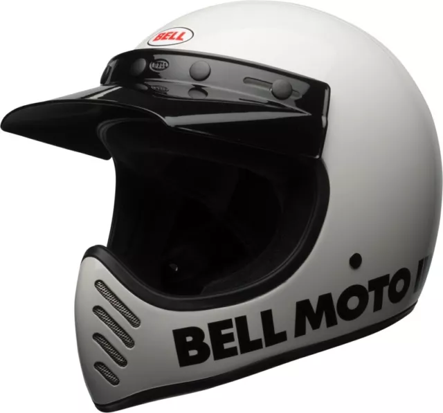 Casque BELL Moto-3 Classic Blanc brillant