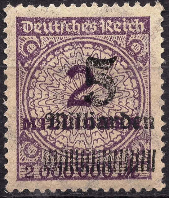 Deutsches Reich Michelnr.  332 - Aufdruck nach rechts verschoben, postfrisch