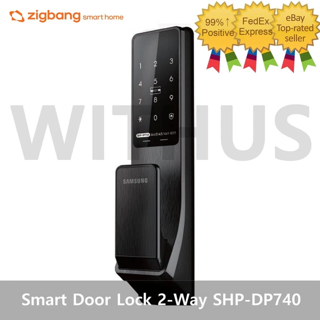 Zigbang  SHP-DP740 Smart Door Lock Push/Pull Double Lock Touch Pad Black