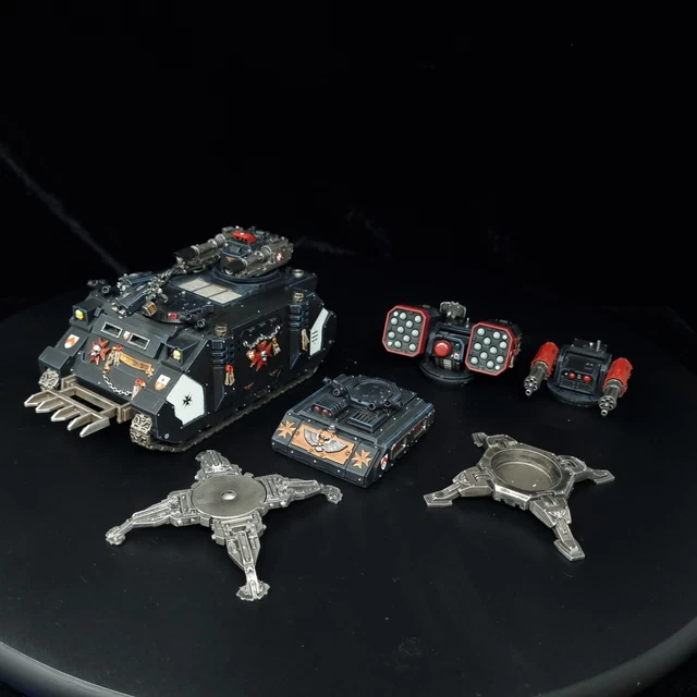WARHAMMER PAINTED RAZORBACK Whirlwind Rhino Tarantula Turret Black ...