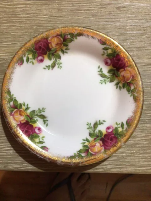 Vintage Royal Albert Old Country Roses  Butter/Pin Dish. Made In England 1963.