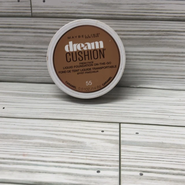 Maybelline #55 Caramel Cushion Liquid Foundation On The Go NEW