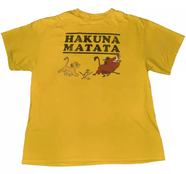 DISNEYS THE LION King Hakuna Matata Simba Graphic T Shirt Adult Size ...